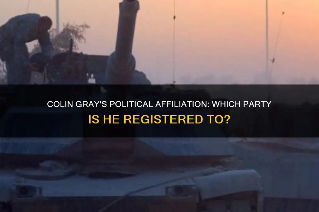 what political party is colin gray regisered to