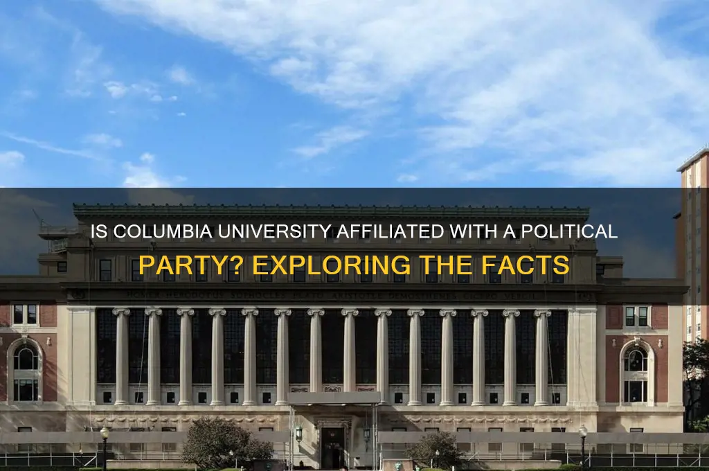 what political party is colombia university