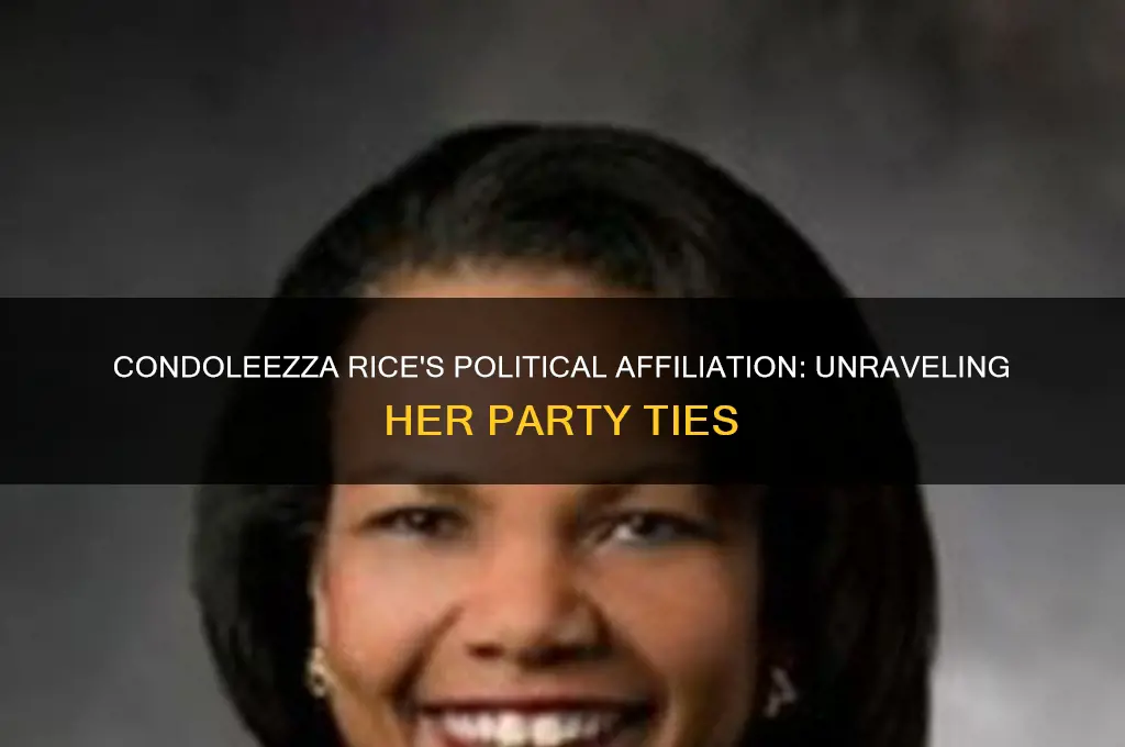 what political party is condaleeza rice