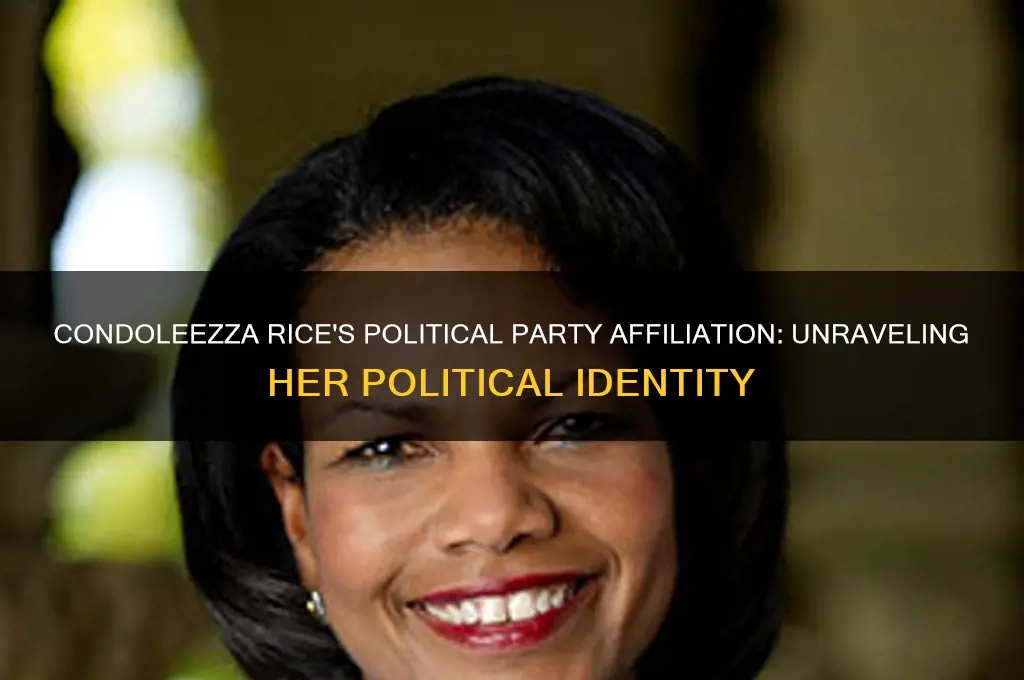 what political party is condoleezza rice