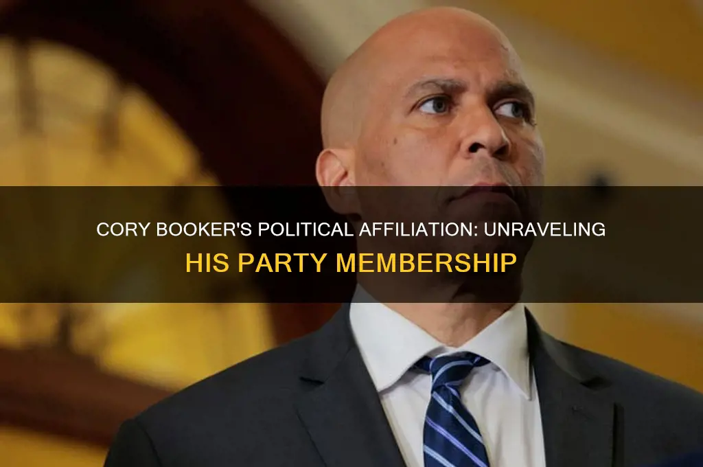 what political party is cory booker