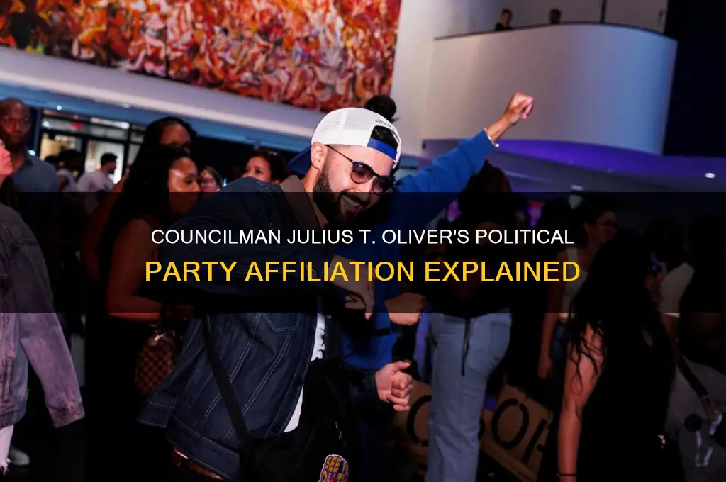 what political party is councilman julius t oliver