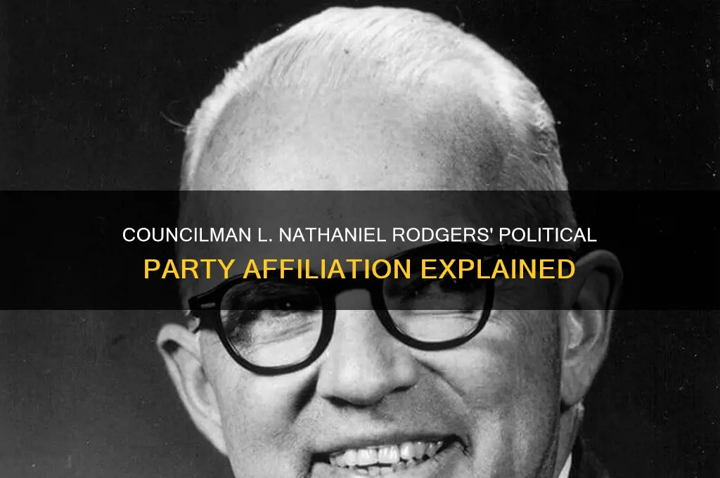 what political party is councilman l nathaniel rodgers