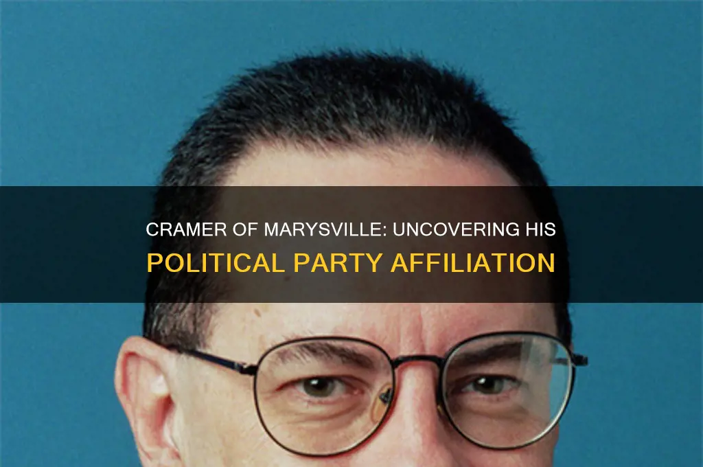 what political party is cramer of marysville