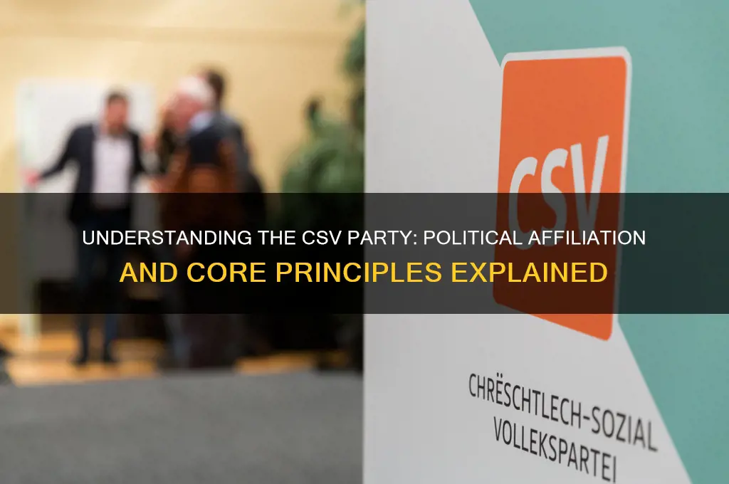 what political party is csv