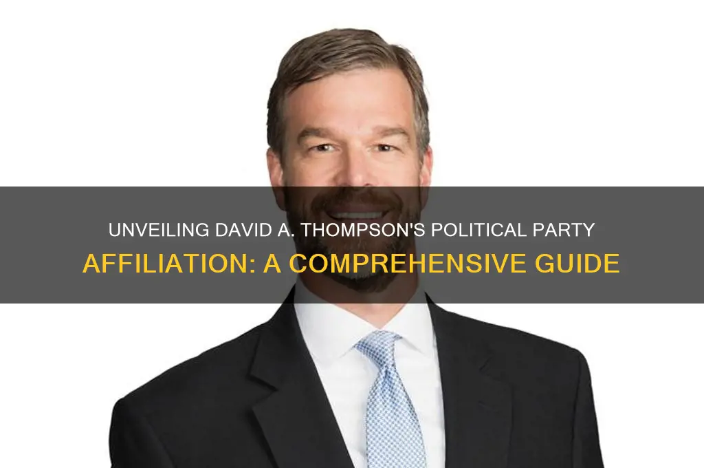 what political party is david a thompson