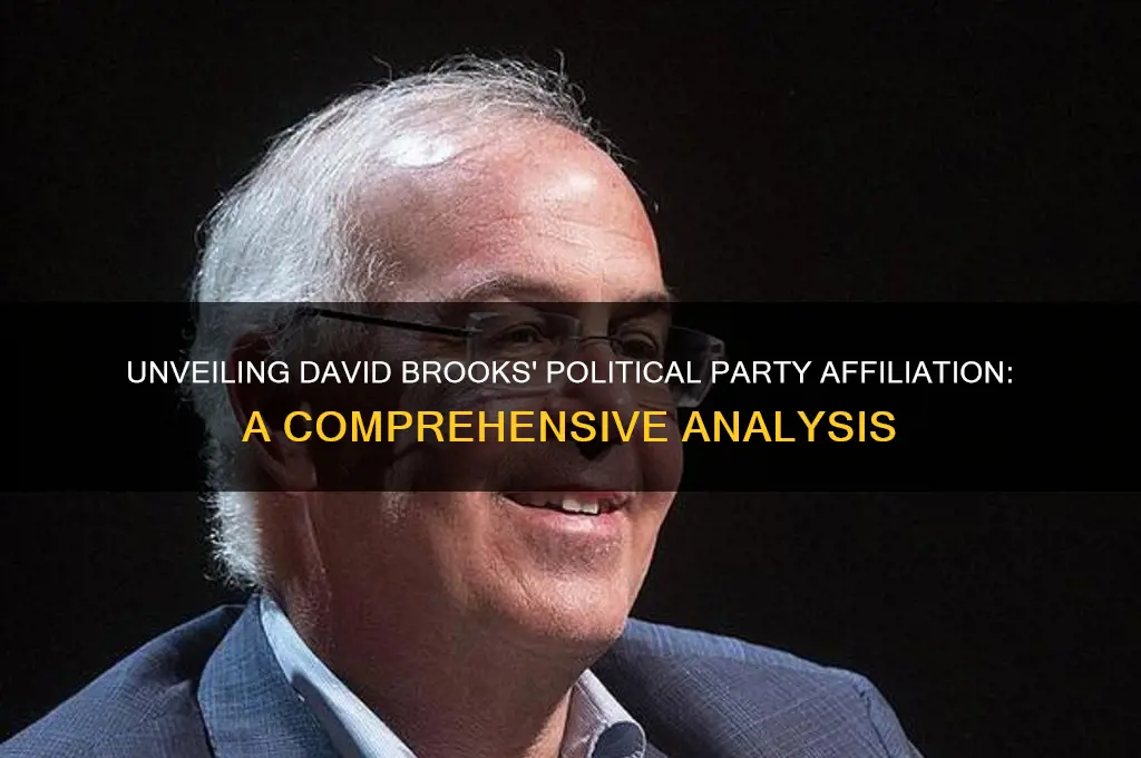 what political party is david brooks