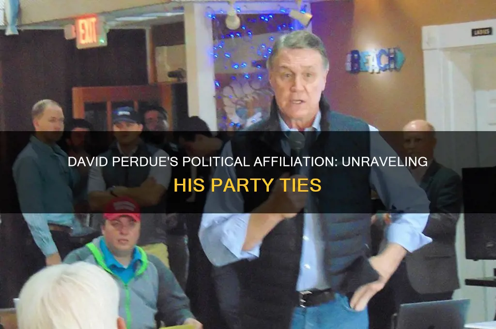 what political party is david perdue