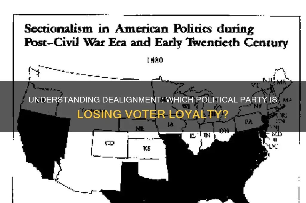 what political party is dealignment