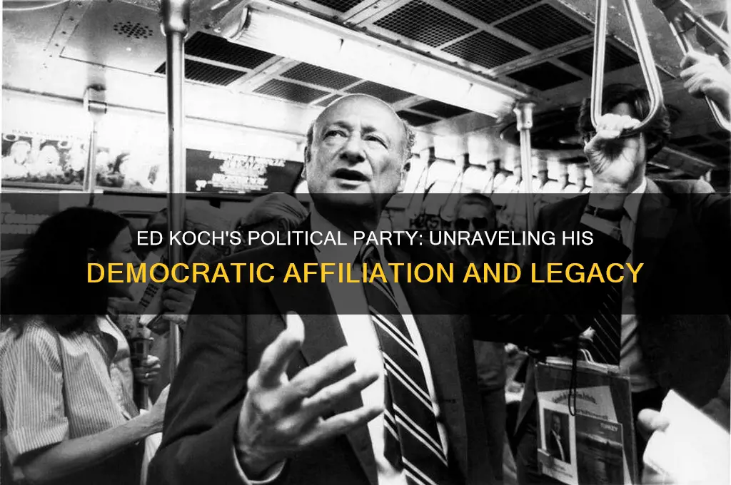 what political party is ed koch with