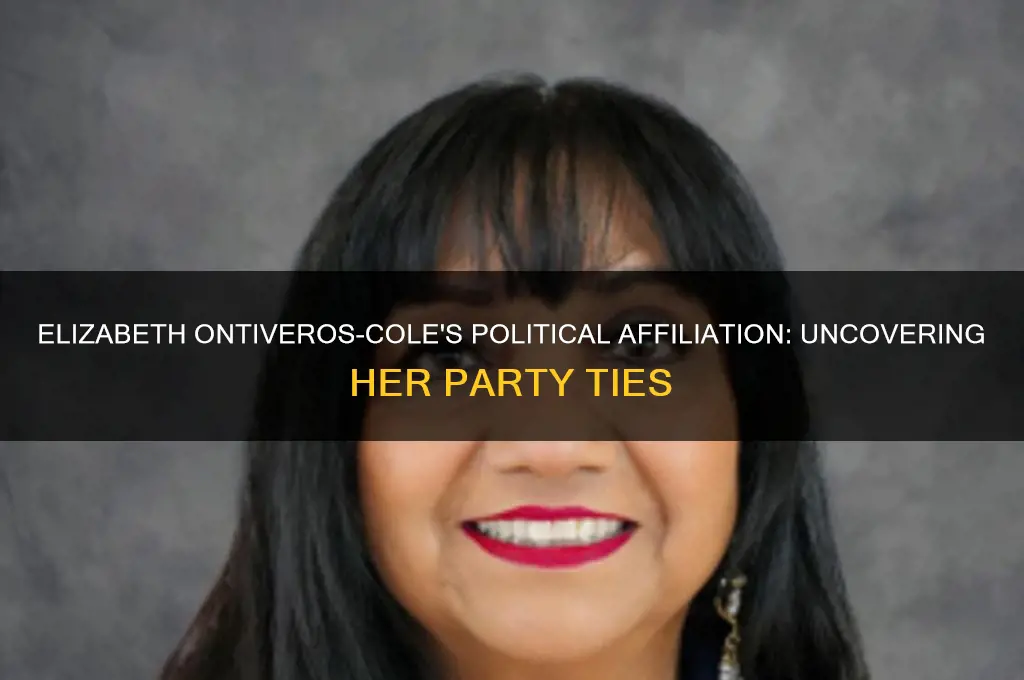 what political party is elizabeth ontiveros-cole