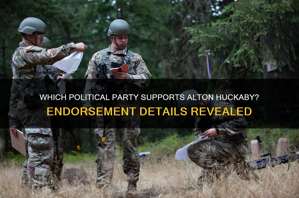 what political party is endorsing alton huckaby