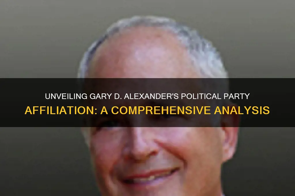 what political party is gary d alexander