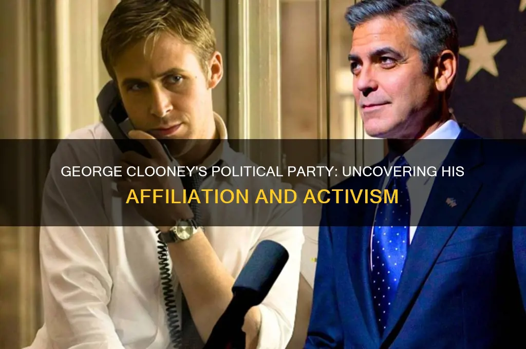 what political party is george clooney