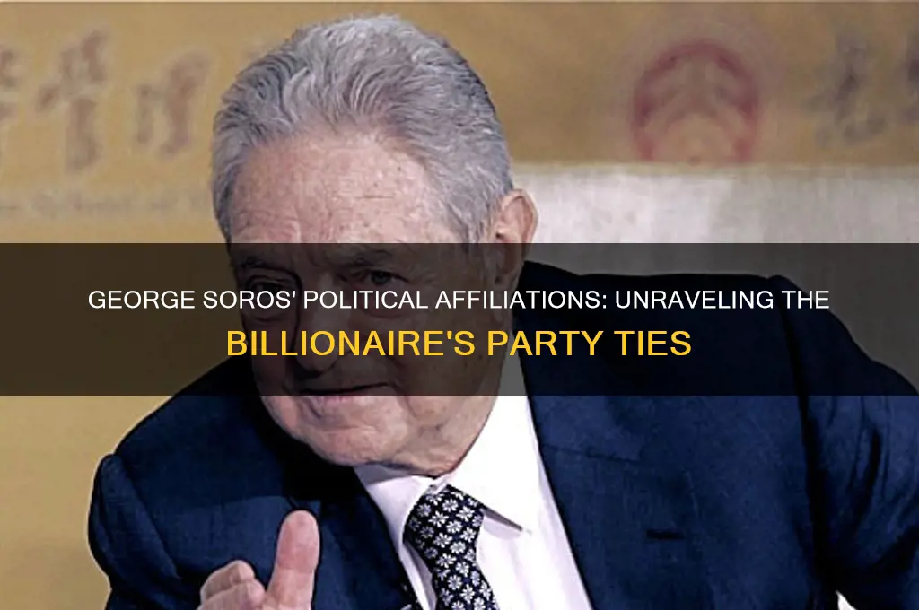 what political party is george soros