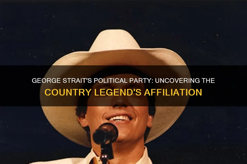 what political party is george strait