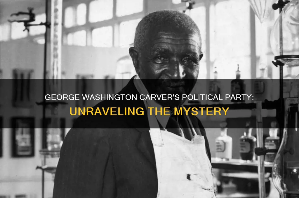 what political party is george washington carver