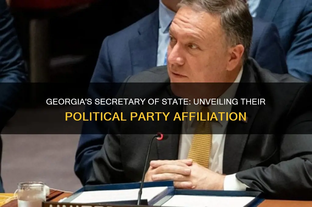 what political party is georgia secretary of state
