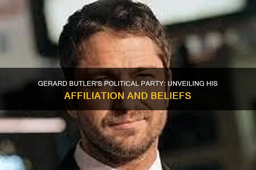 what political party is gerard butler