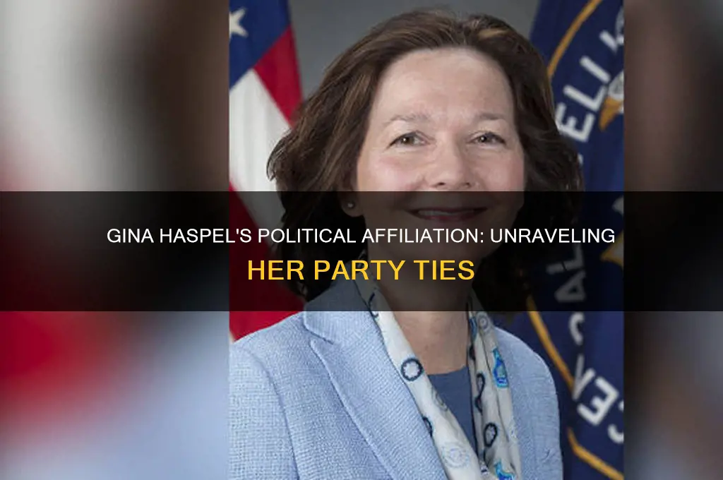 what political party is gina haspel