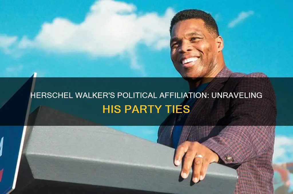 what political party is herschel walker