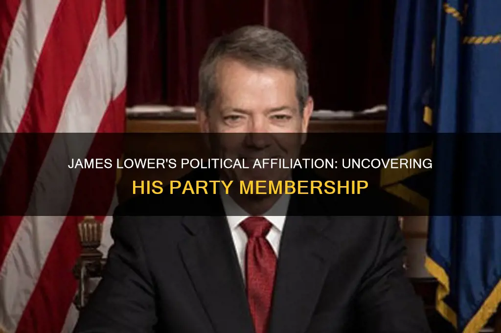 what political party is james lower