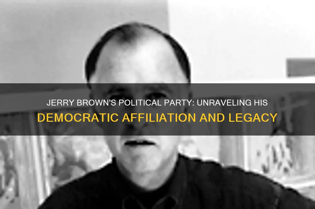 what political party is jerry brown