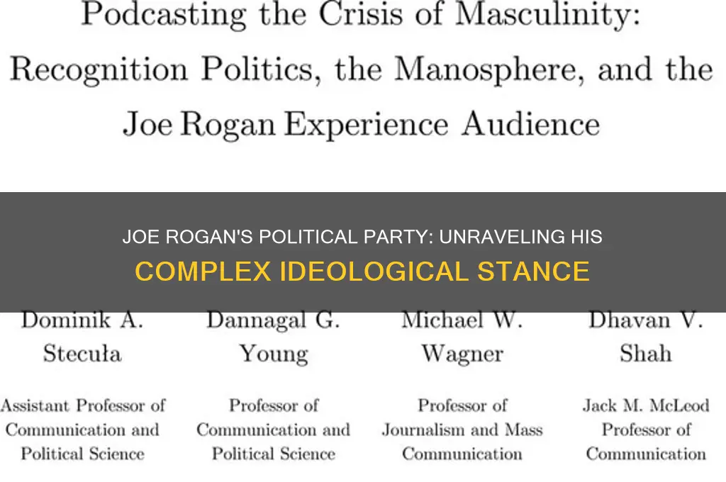 what political party is joe rogan