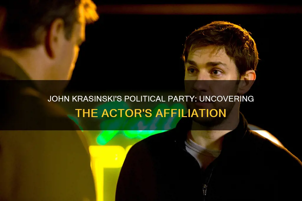 what political party is john krasinski