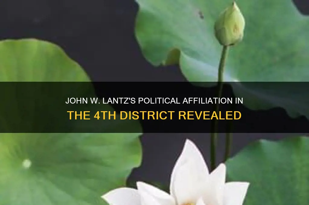 what political party is john w lantz 4th district