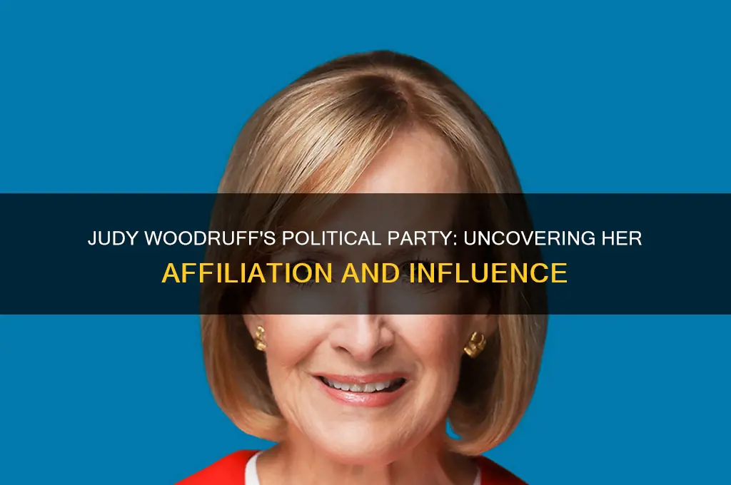 what political party is judy woodruff