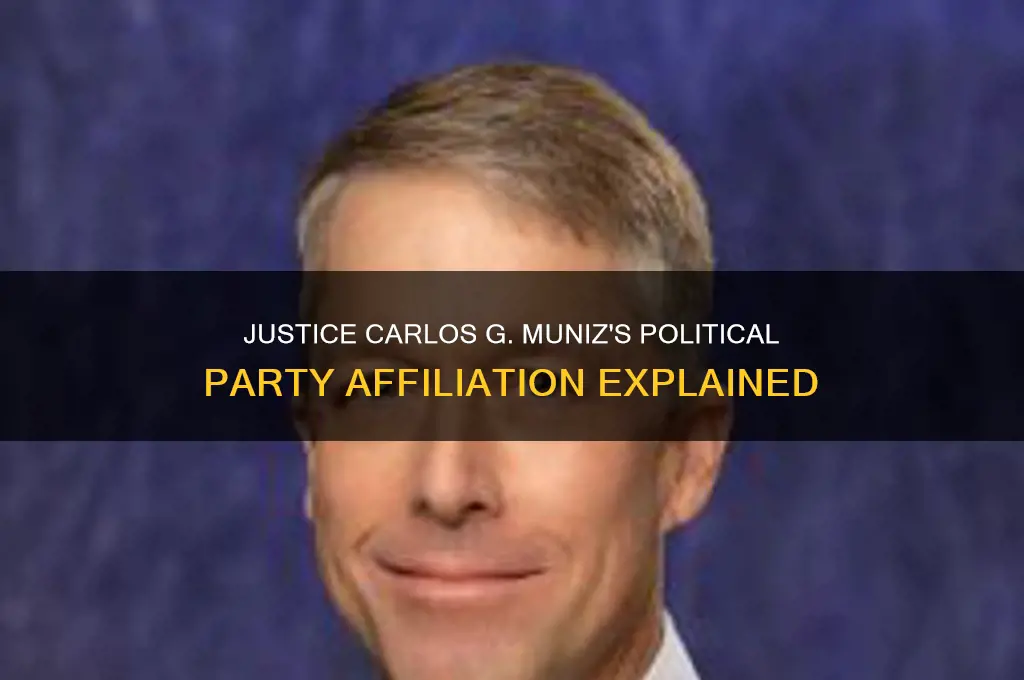 what political party is justice carlos g muniz