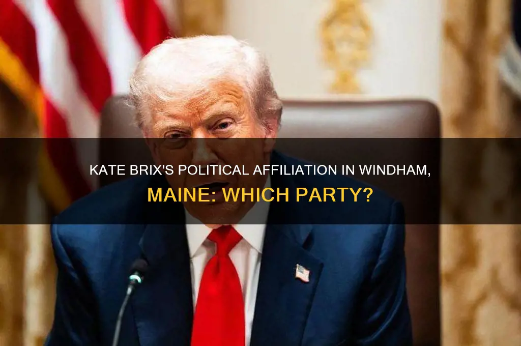 what political party is kate brix of windham maine