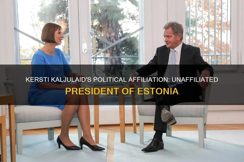 what political party is kersti kaljulaid in estonia