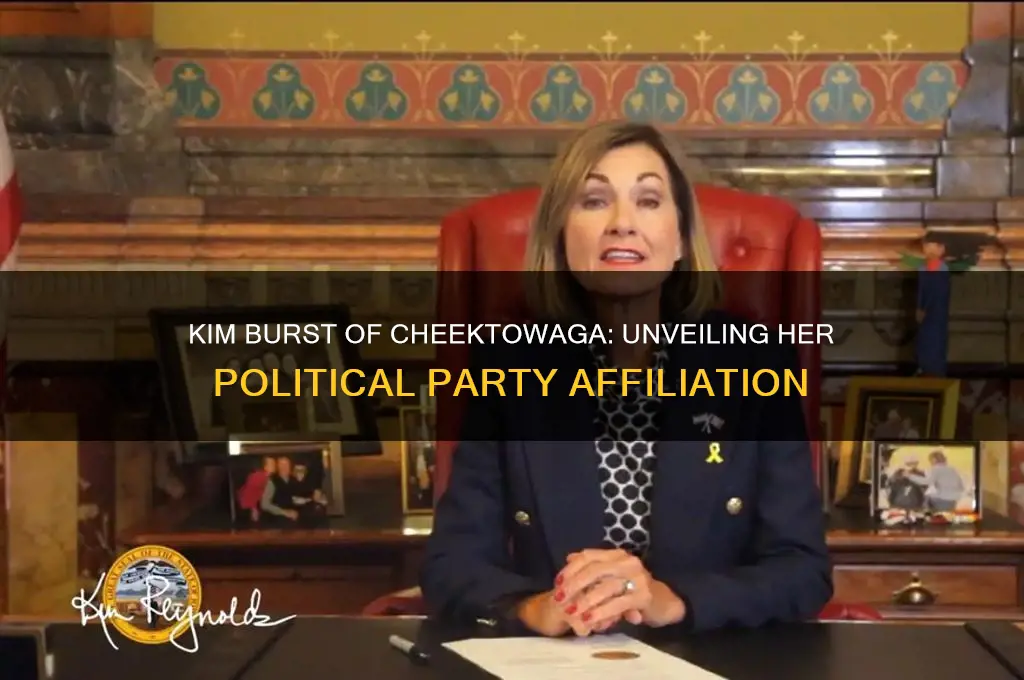 what political party is kim burst of cheektowaga affilated with