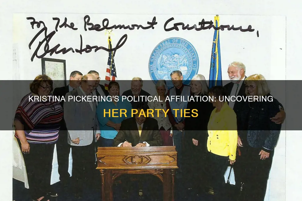 what political party is kristina pickering