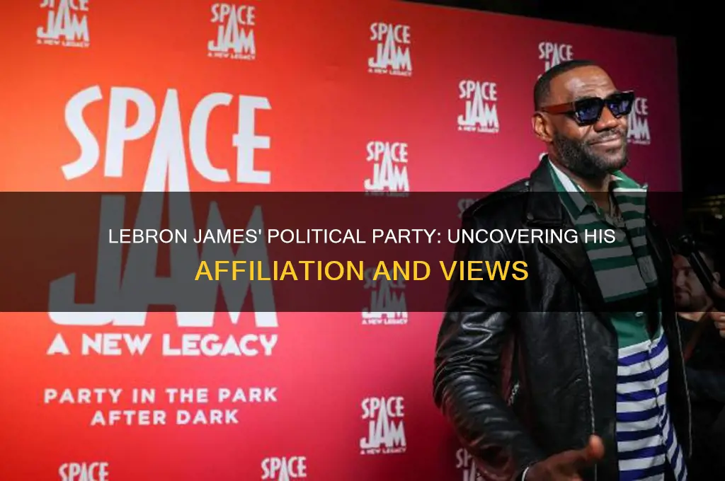 what political party is lebron james