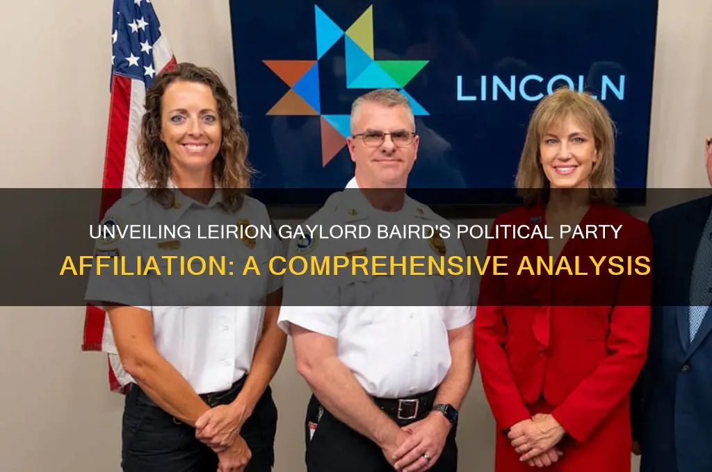 what political party is leirion gaylord baird