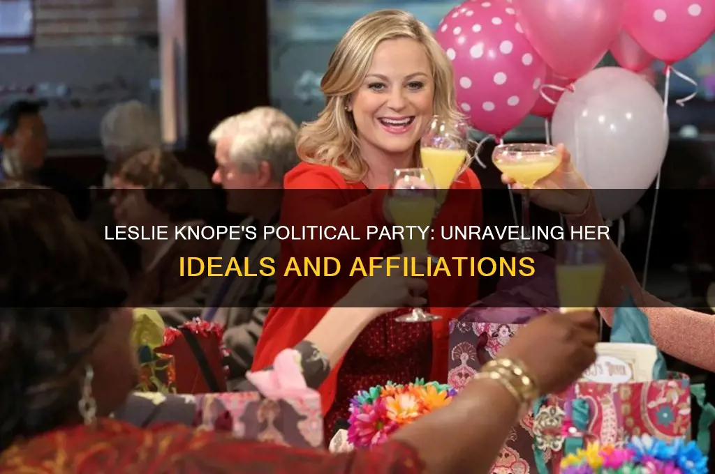 what political party is leslie knope