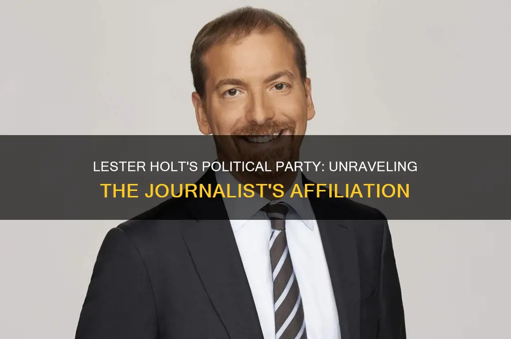 what political party is lester holt