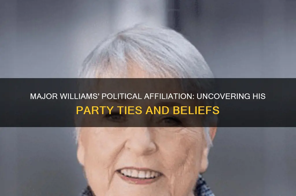 what political party is major williams