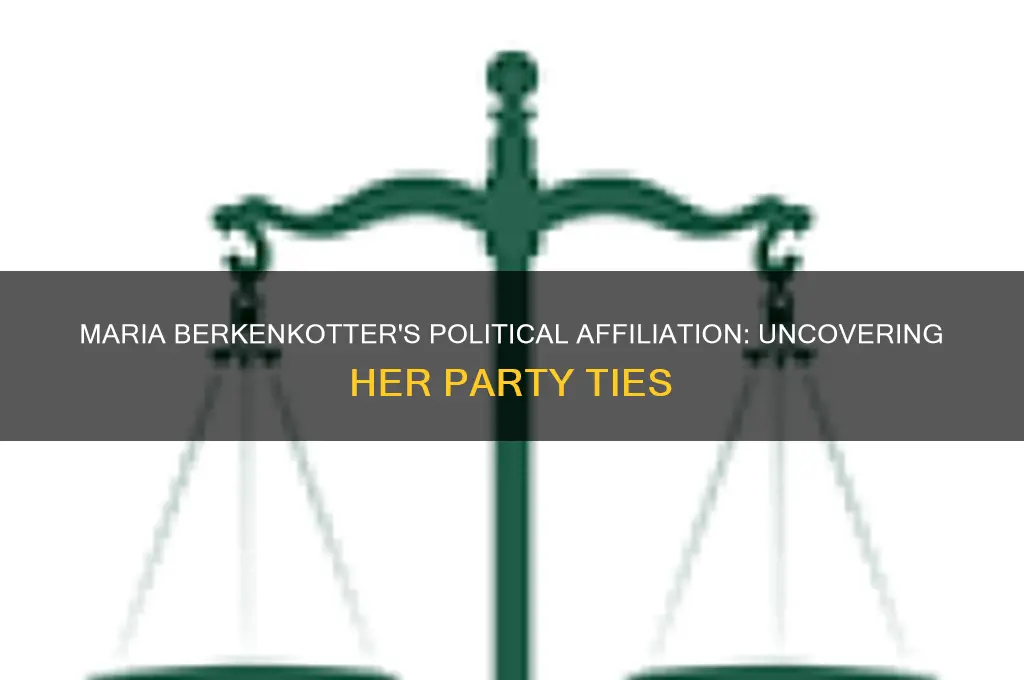 what political party is maria berkenkotter
