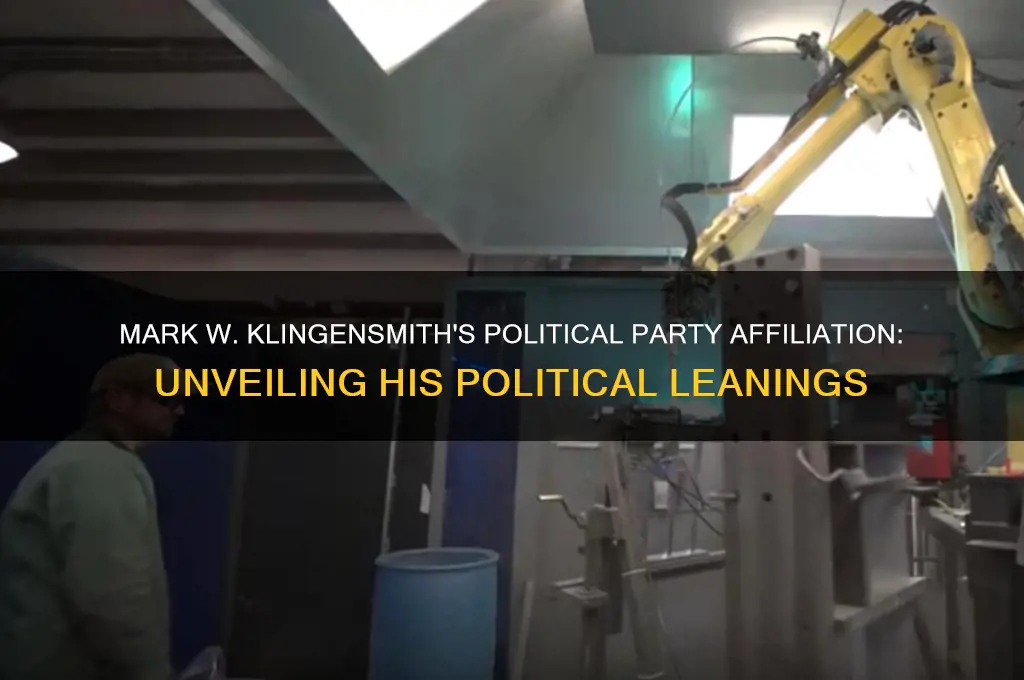 what political party is mark w klingensmith
