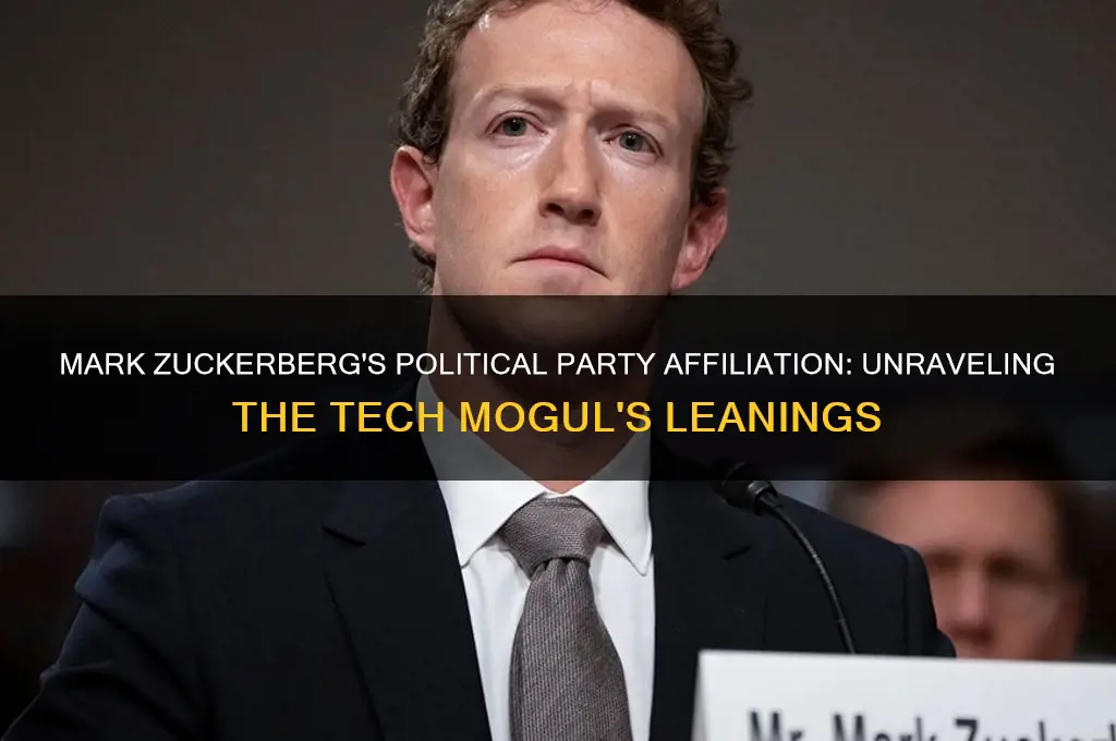 what political party is mark zuckerberg affiliated with