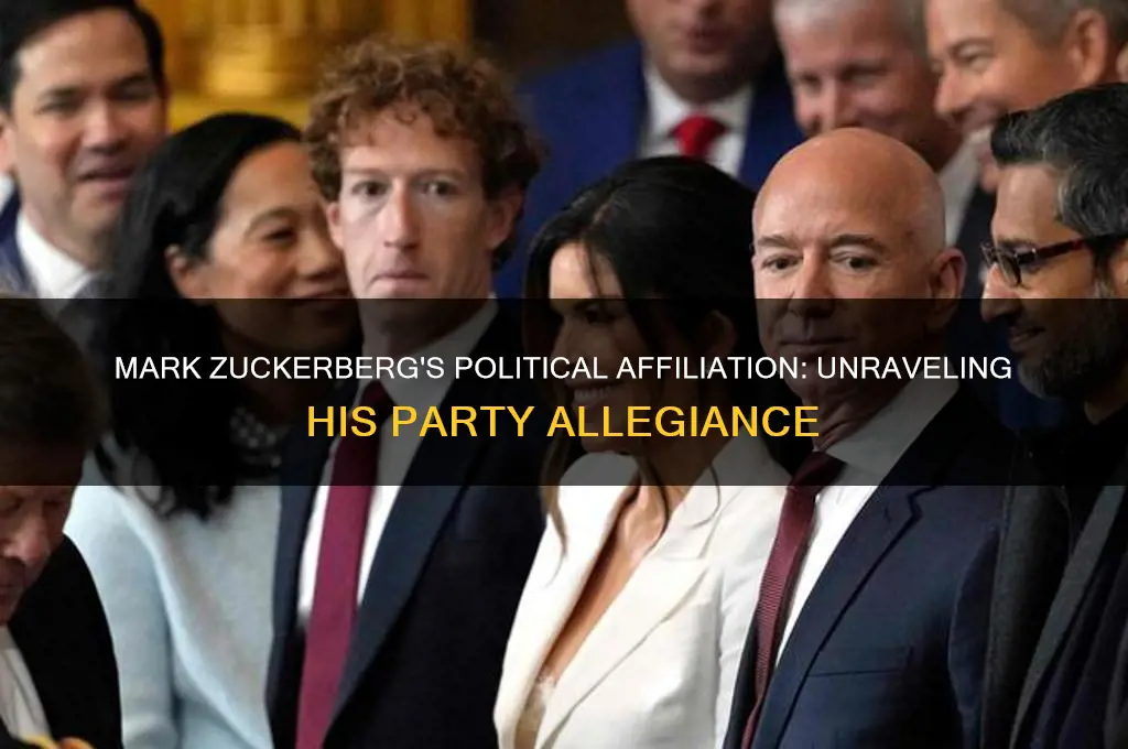 what political party is mark zuckerberg