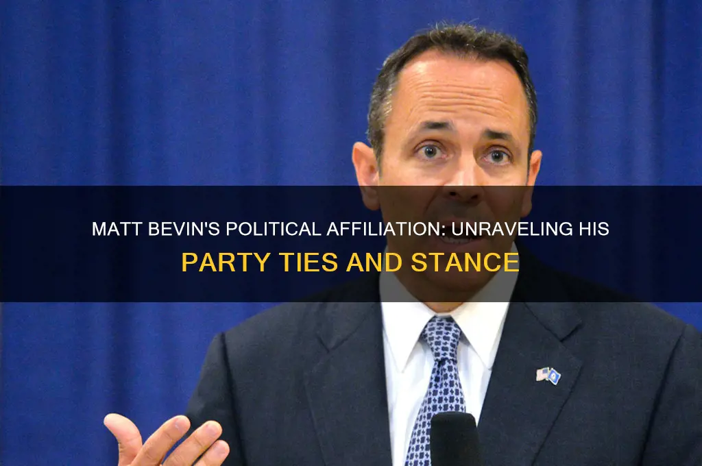 what political party is matt bevin