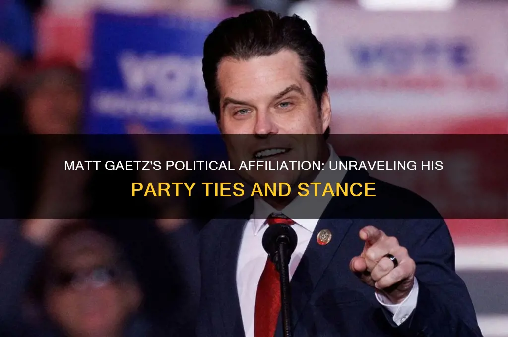 what political party is matt gaetz