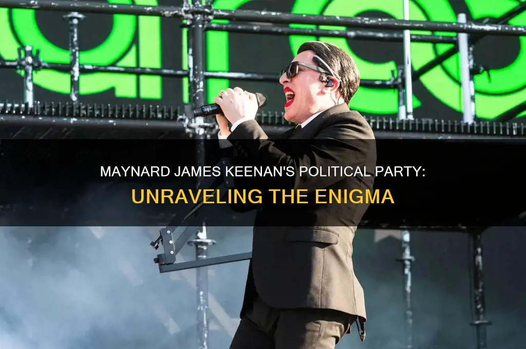 what political party is maynard james keenan