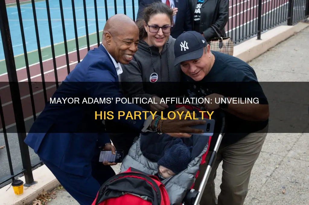 what political party is mayor adams