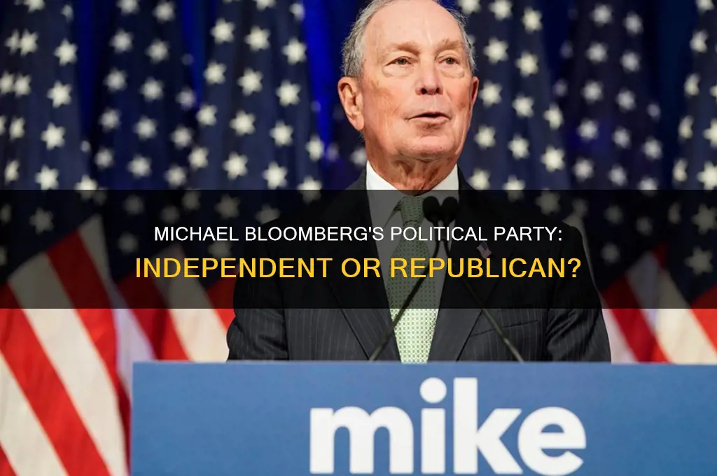 what political party is mayor bloomberg